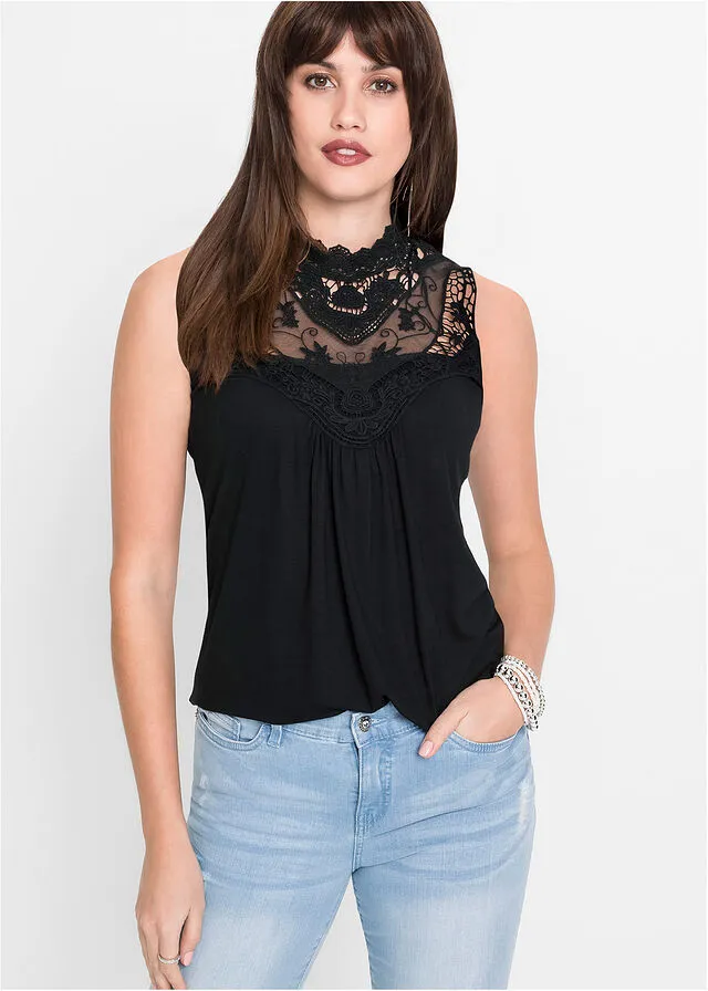 Black Lace Top