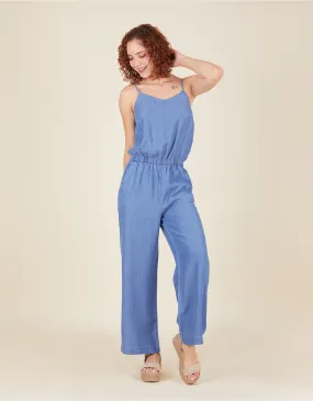 Blue jumpsuit