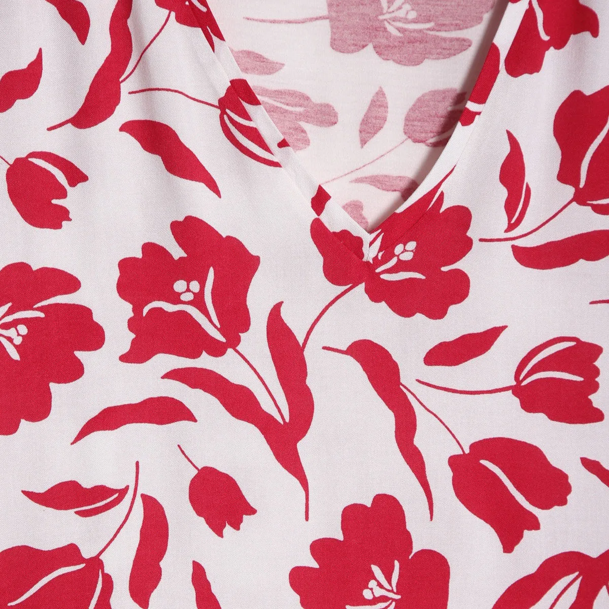 Short-Sleeve Low-Cut Top