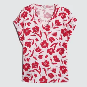 Short-Sleeve Low-Cut Top