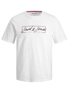 Jack And Jones Men's White Zuri T-shirt