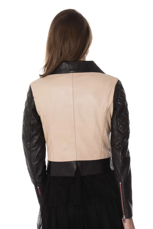Jacket Women Jn Llovet Caracas Taupe/Black