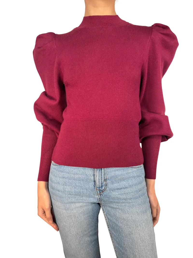 CHER Wine-Colored Sweater
