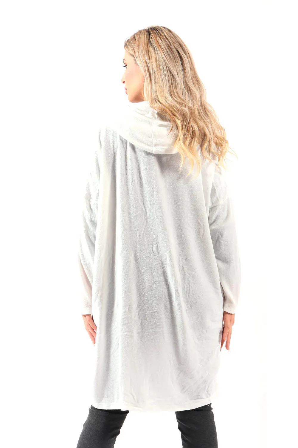 Loose White Cardigan