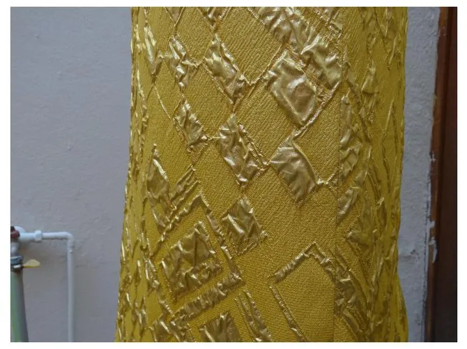 Dries Van Noten Afueras Beige Dorado Amarillo 