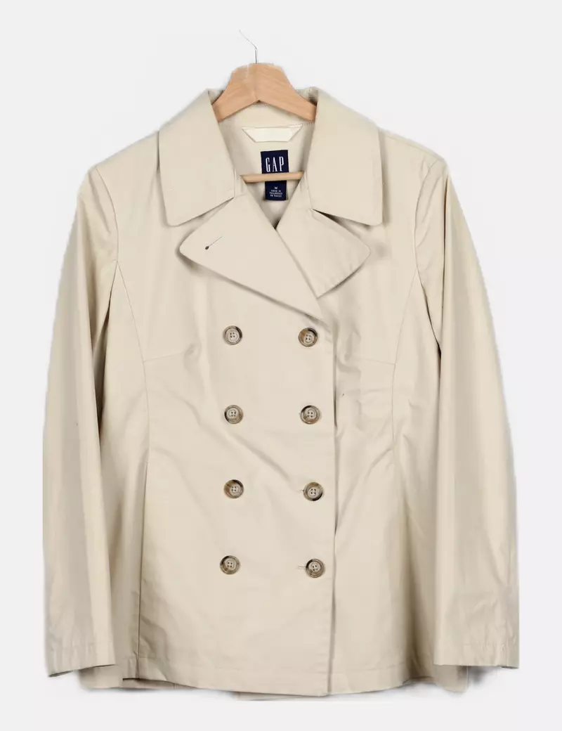 Plain Beige Trench Coat