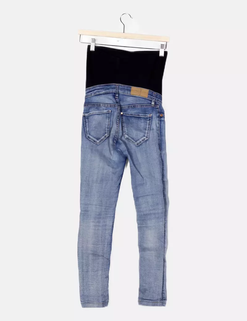 Maternity blue jeans from H&M.