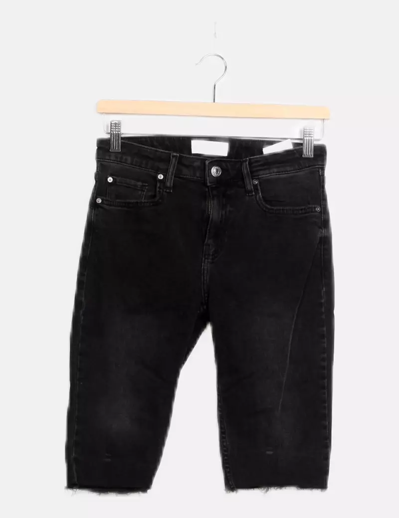 Mango gray denim pants