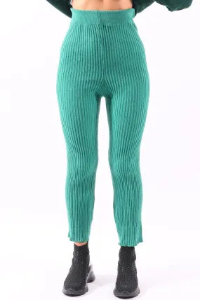 Elastic Green Pants
