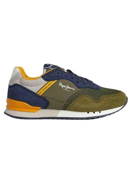 Pepe Jeans London Kids' Forest Green Sneakers