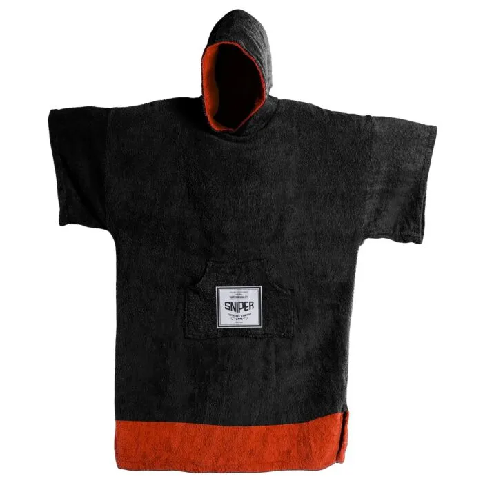 Poncho Sniper rojo-negro