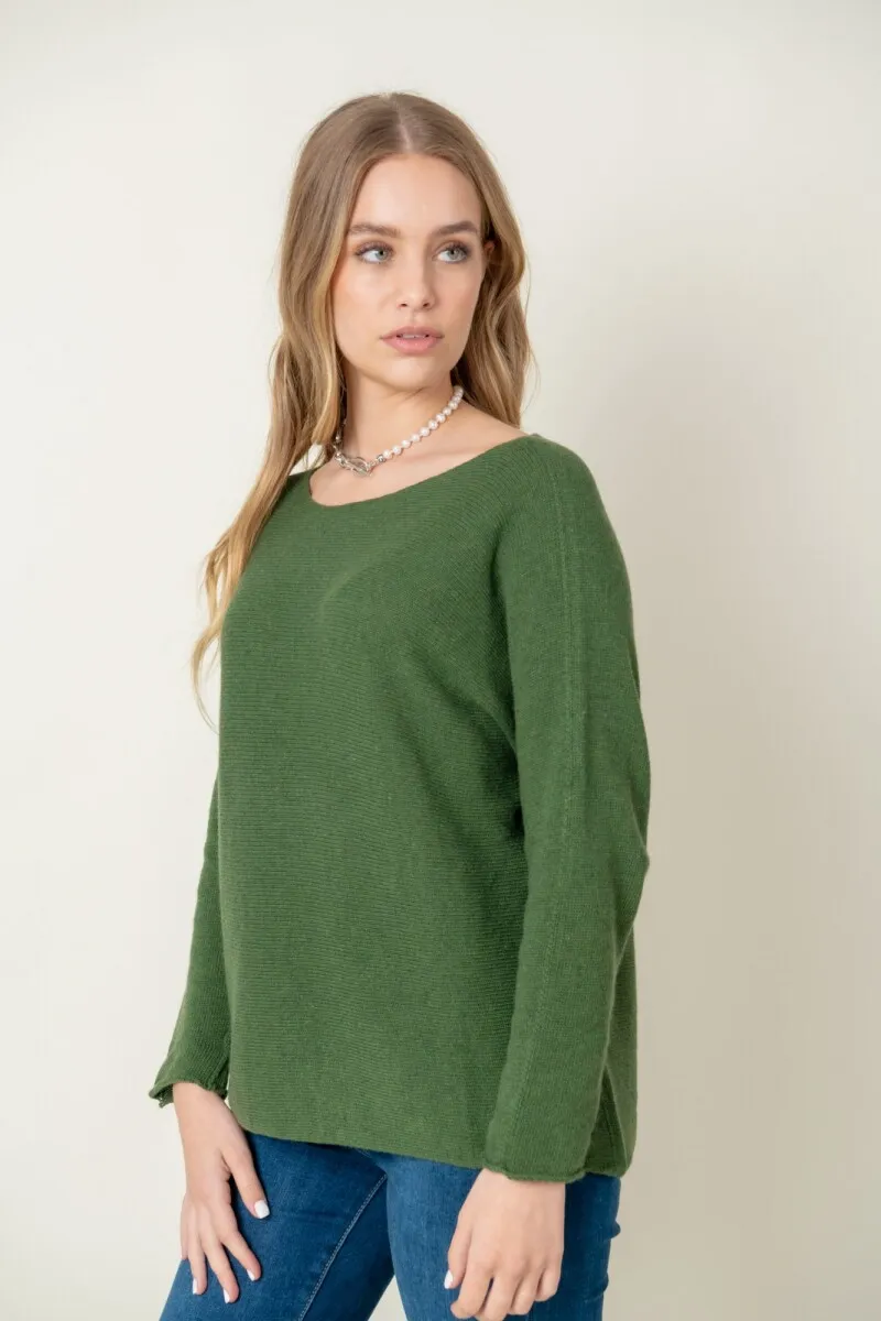 Lana liso sweater - Green