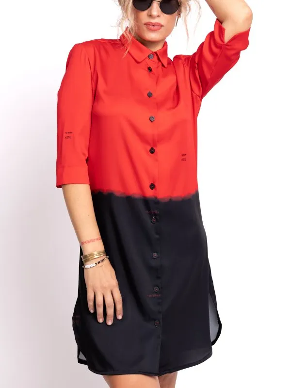 Ombre Shirt Dress