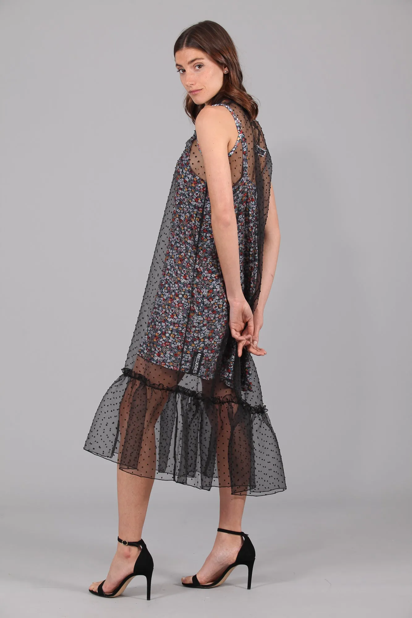 Vestido superpuesto FLORAL ROCKSTAR
