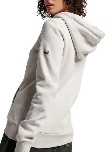 Vintage Superdry Grey Hoodie with Embellishments