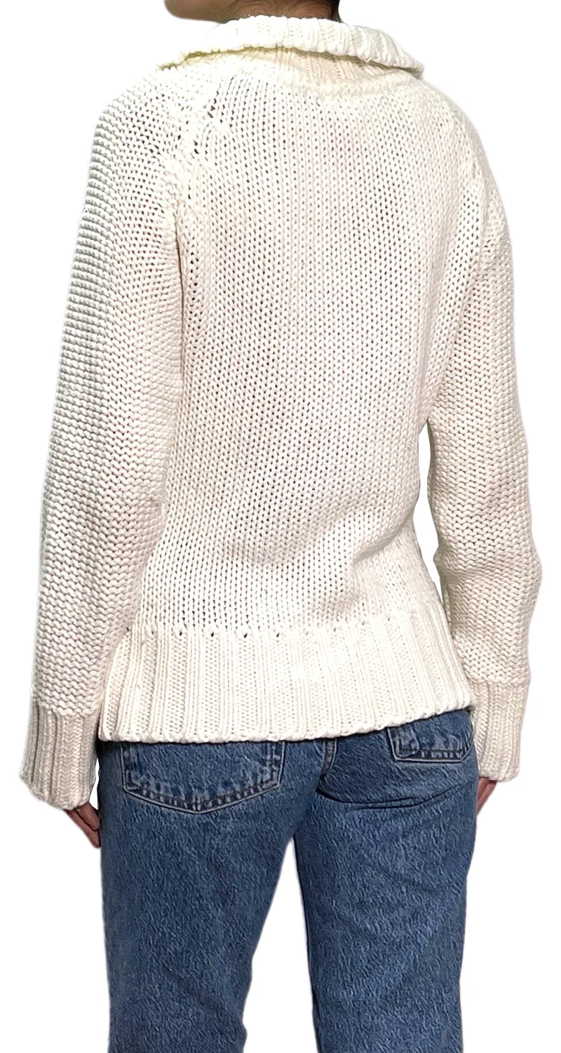 ZARA White Knit Sweater